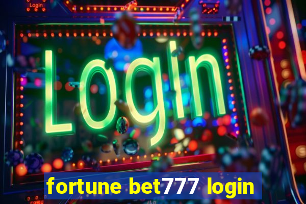 fortune bet777 login